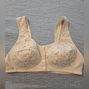 Floral Beige Women's Bra